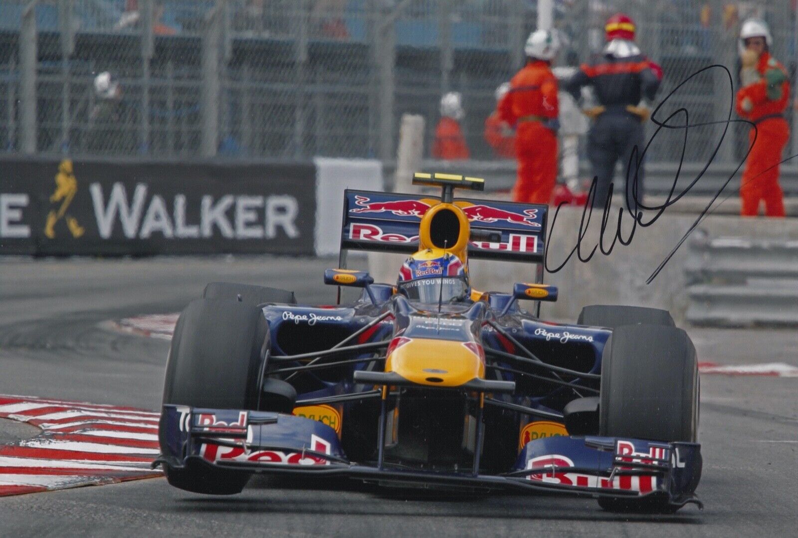 Mark Webber Hand Signed 12x8 Photo Poster painting F1 Autograph Red Bull Racing 10