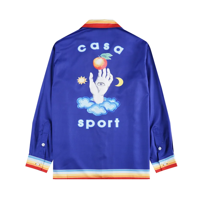 Casablanca 2023 new silk long-sleeved shirt