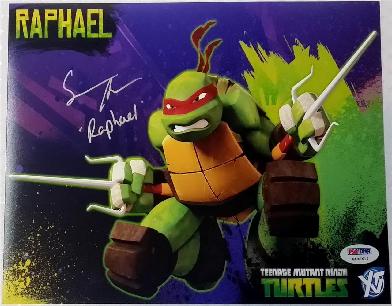 SEAN ASTIN TEENAGE MUTANT NINJA TURTLES SIGNED 8X10 Photo Poster painting RAPHAEL AUTOGRAPH B