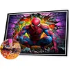 Spider Marvel-Man Wall-Full Round Diamond Painting 40*35CM