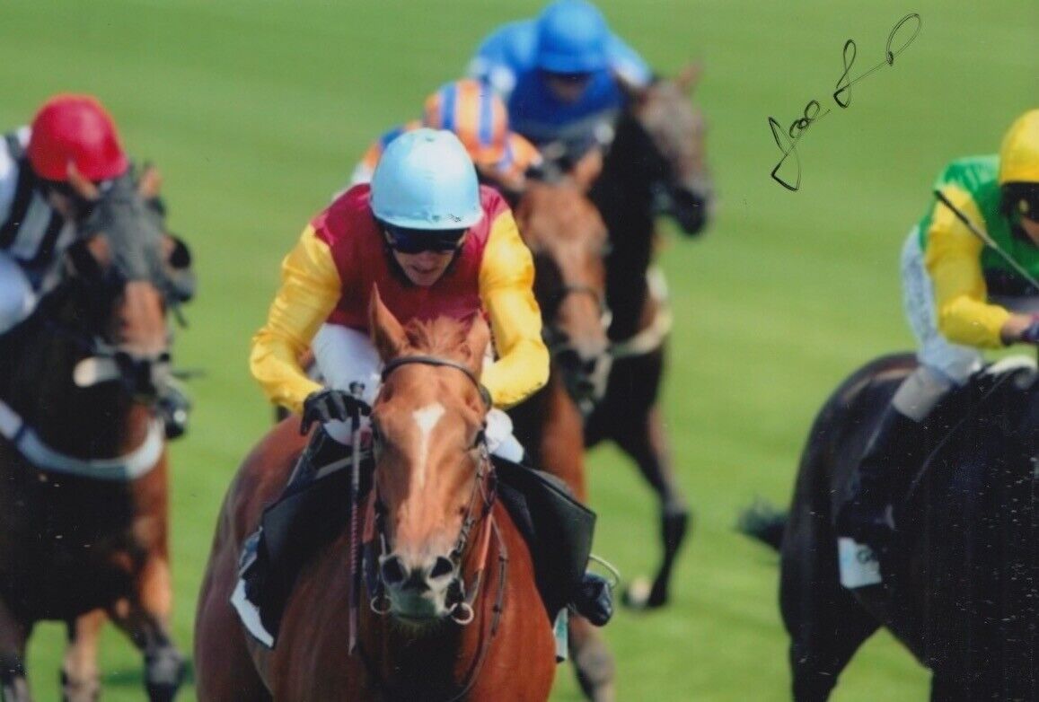 JOE FANNING HAND SIGNED 6X4 Photo Poster painting HORSE RACING AUTOGRAPH 2