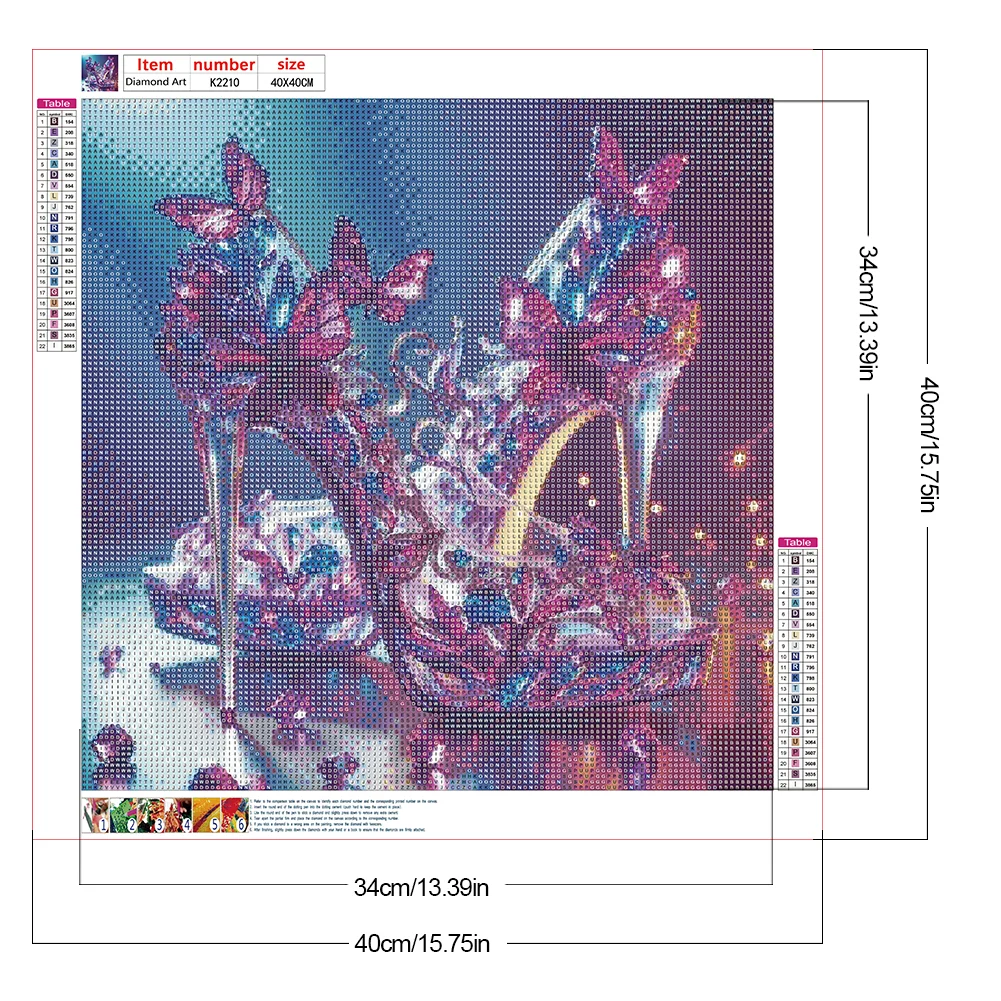 Diamond Painting - Full Round Drill - Dream High Heel(Canvas|40*40cm)
