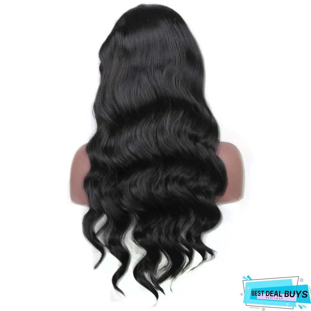 Wig Female Black Wavy Curls