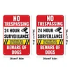 2pcs - Warning - Vintage Metal Signs(8*12Inch)