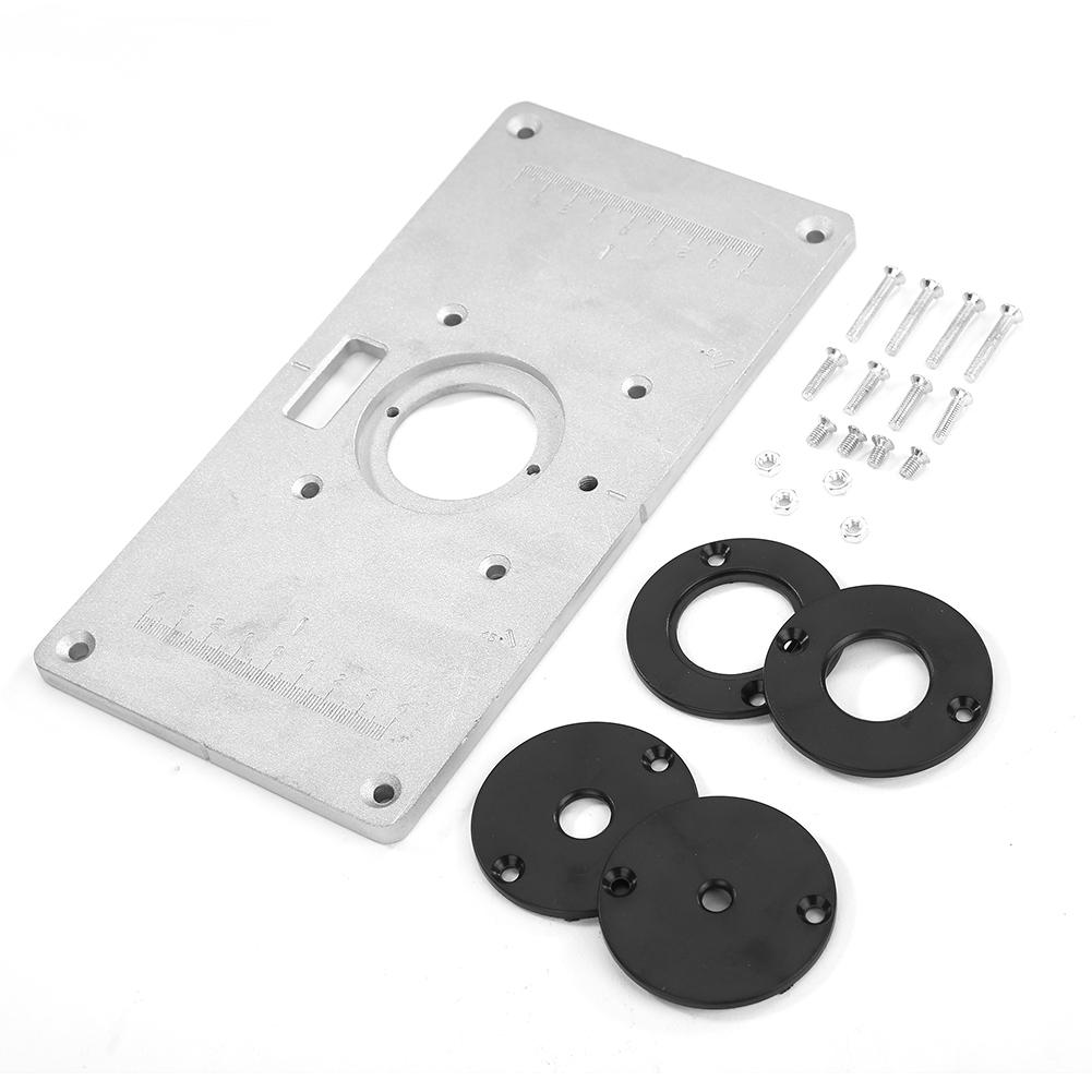 

Aluminium Router Table Insert Plate Woodworking Benches Wood Router Trimmer, 501 Original