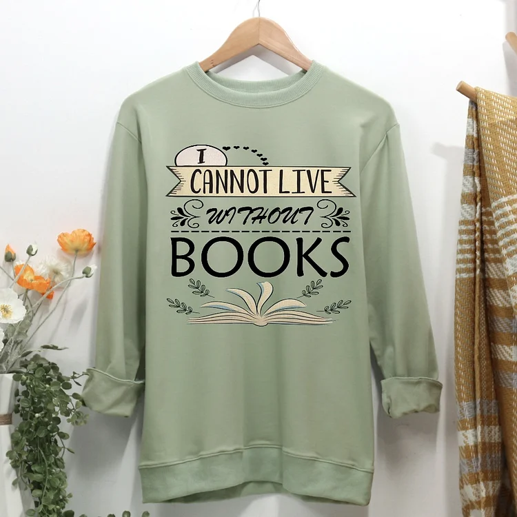Book Women Casual Sweatshirt-Annaletters