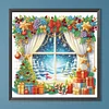Diamond Painting-DIY Crystal Rhinestone Xmas Window(40x40cm)