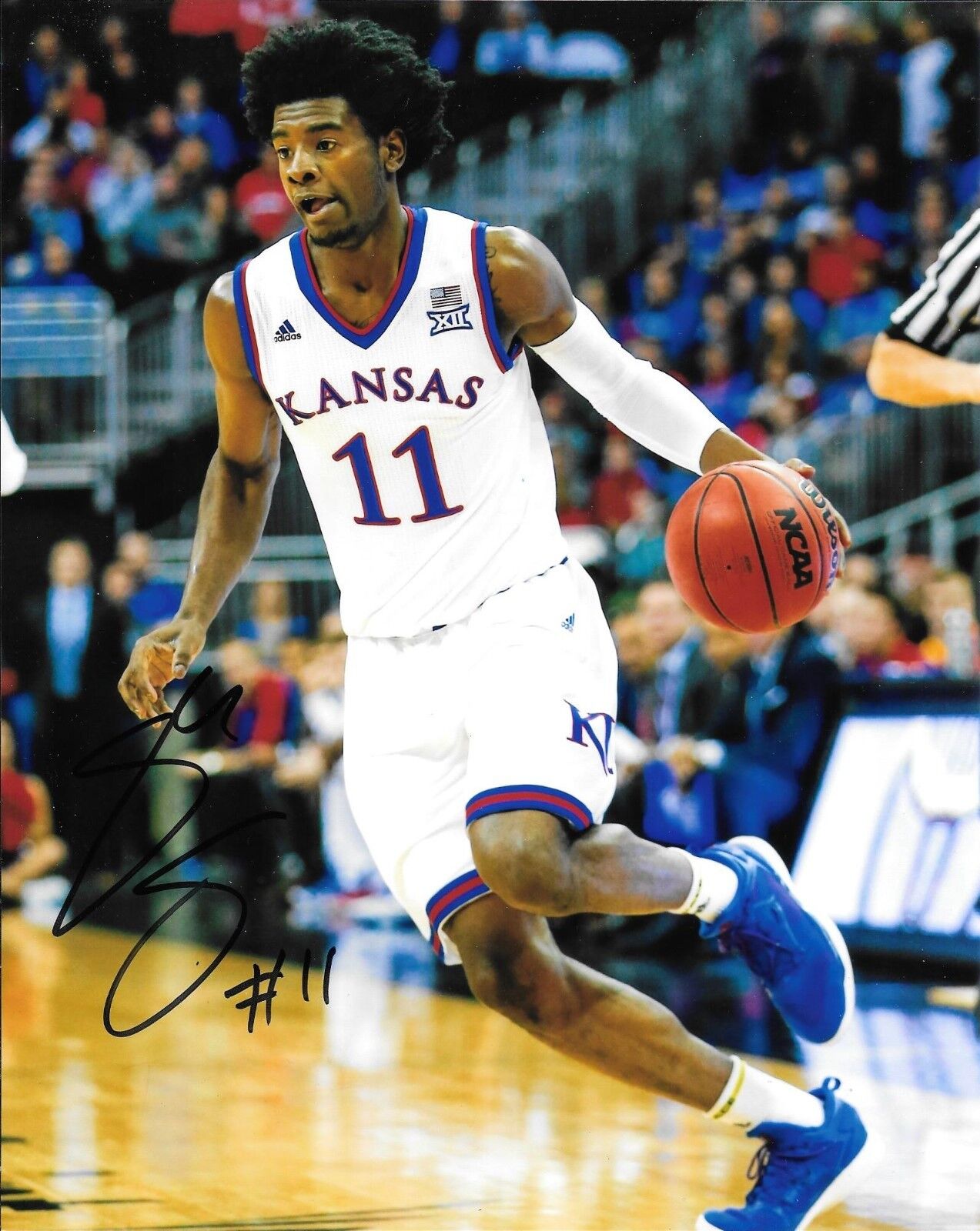 JOSH JACKSON HAND SIGNED KANSAS JAYHAWKS 8X10 Photo Poster painting W/COA KU