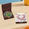 Herzf&ouml;rmige Blume aus Holz - 5d DIY Handwerk Memo Box
