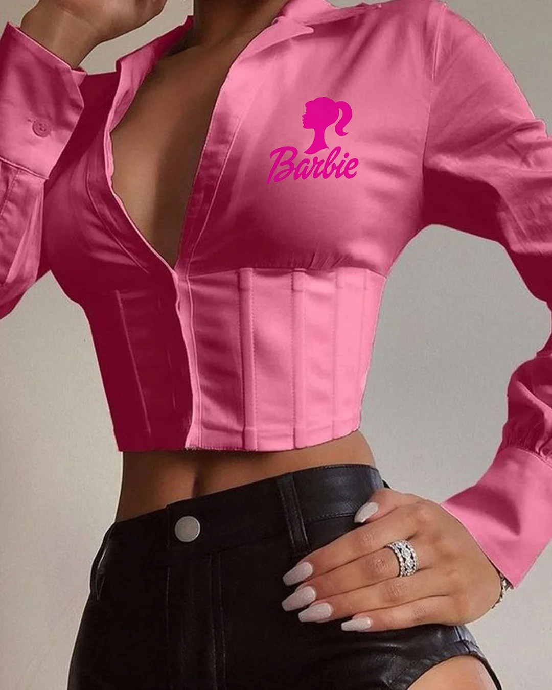 Barbie Girl V Neck Shirt