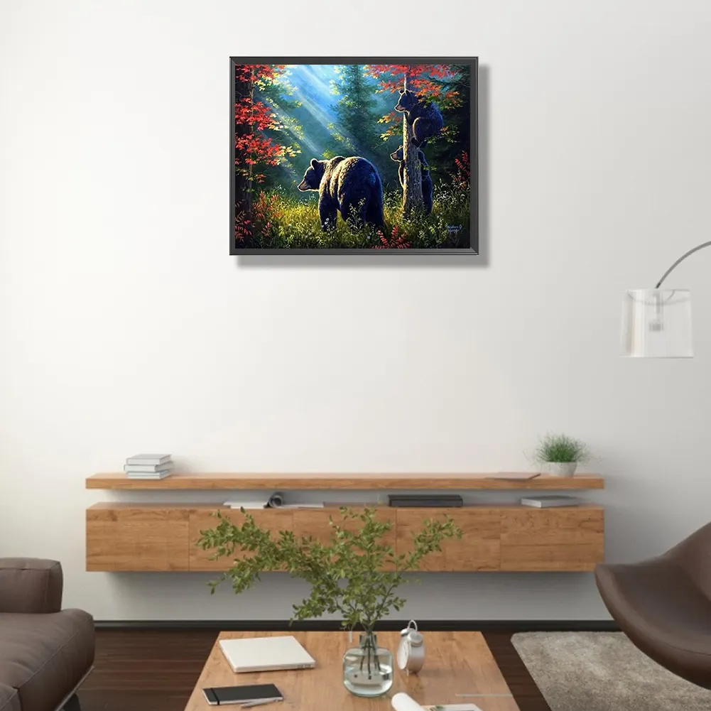 Diamond Painting - Full Square Drill - Brown Bear(Canvas|50*40cm)