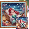 Sleeping Princess Ariel - 18CT Stamped Cross Stitch - 30*30cm - Disney