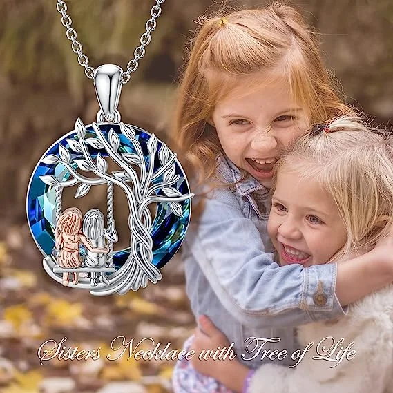 Last Day 49% OFF--🎁Tree of Life Sisters Necklace