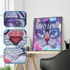 Cat  | Crystal Rhinestone  | Special Shaped Diamond Painting Kits
