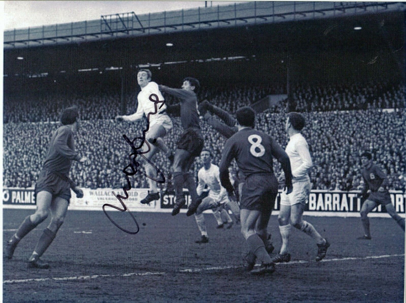 MICK JONES AUTOGRAPH, LEEDS UNITED, FOOTBALL, V DERBY