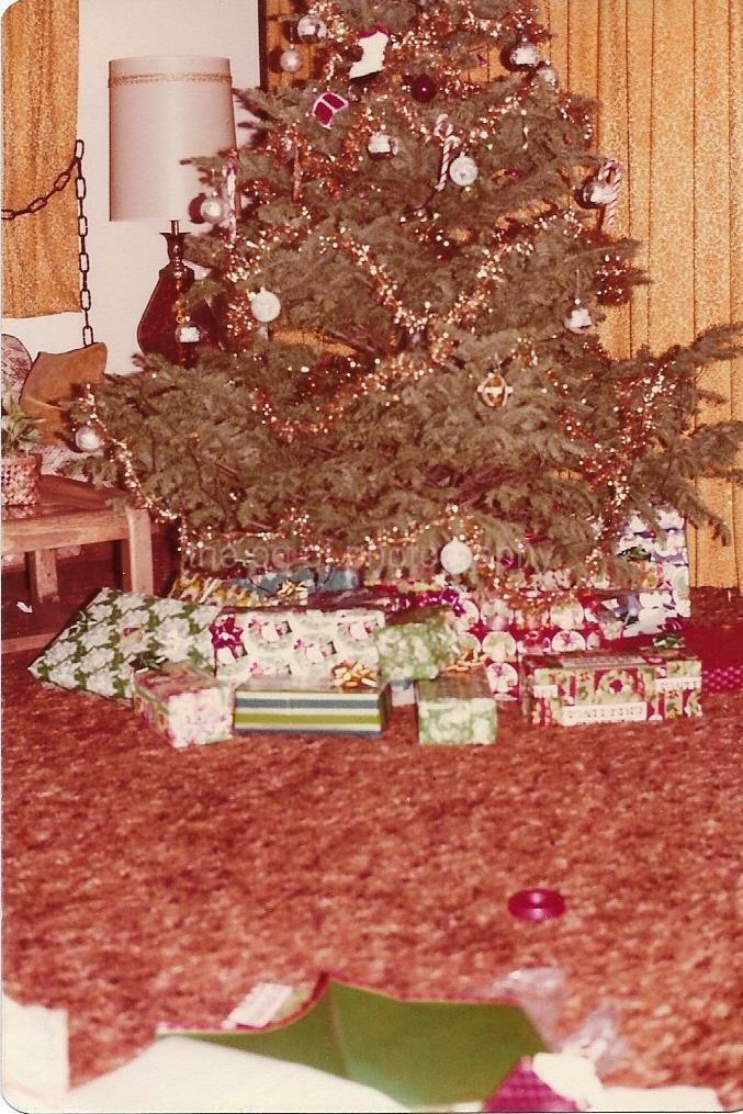 CHRISTMAS TREE Gifts FOUND Photo Poster paintingGRAPH ColorSnapshot VINTAGE 04 32