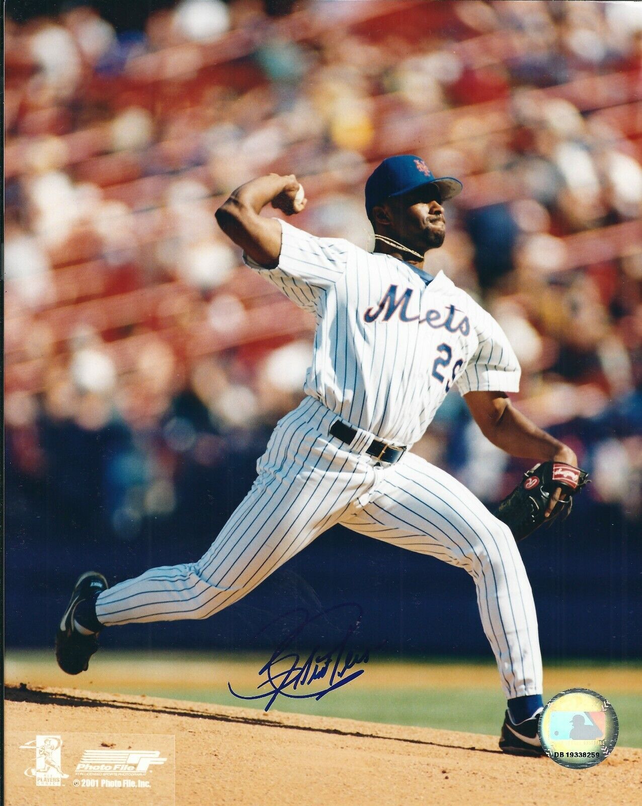 Signed 8x10 ROBERT PERSON New York Mets Photo Poster painting - COA