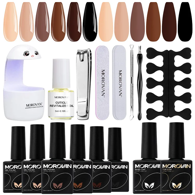 Skin Beauty - 6 Colors Nude Gel Nail Polish Kit