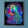 Diamond Painting-DIY Full Round Drill Peacock and Flowers（40*50CM)