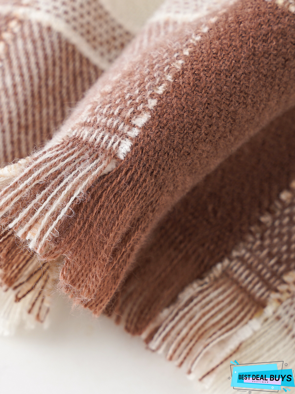 Casual Checkered Pattern Scarves Sweaters Coats Coats Everyday Commuting Accessories