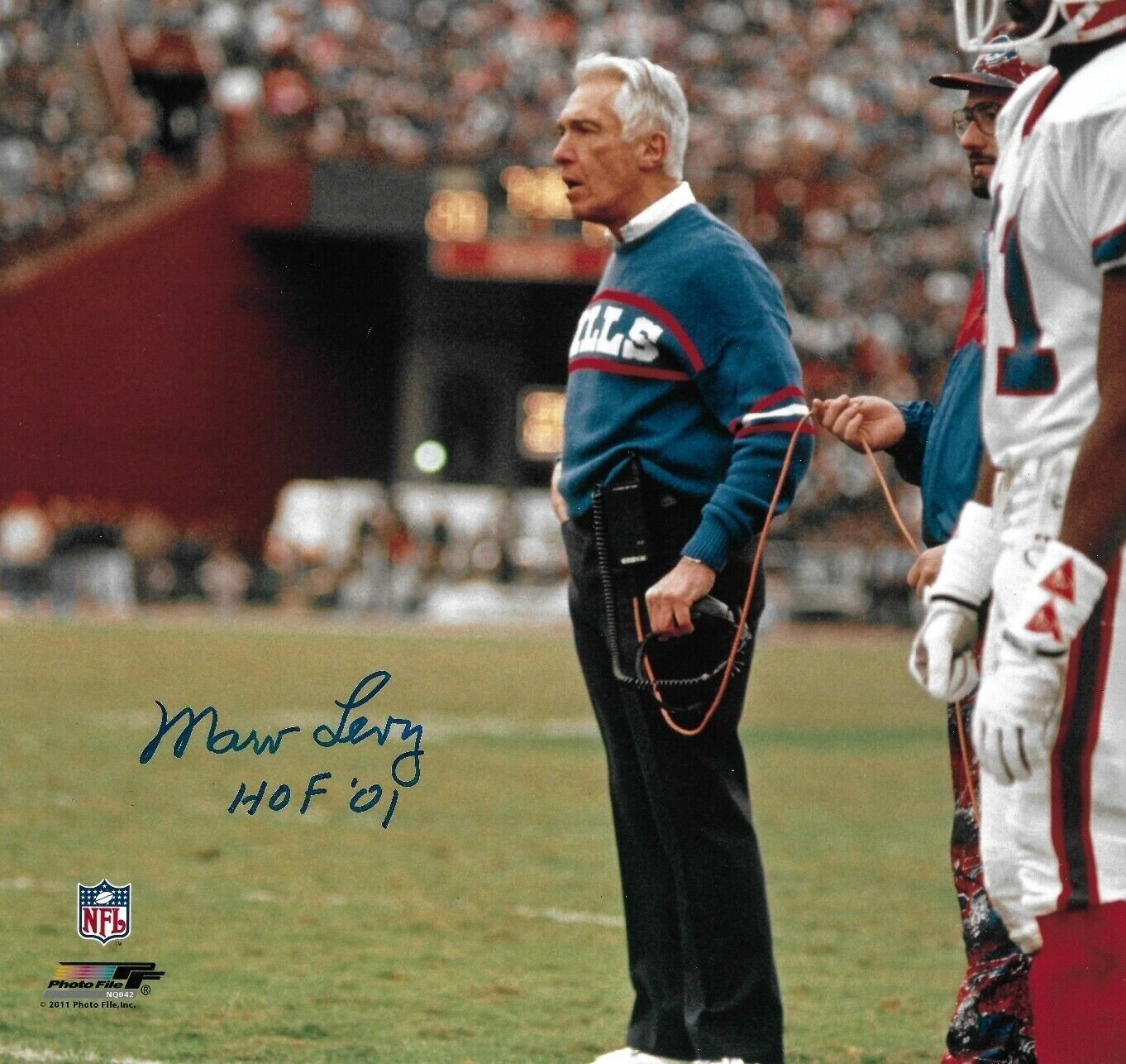 Marv Levy Autographed Signed 8x10 Photo Poster painting ( HOF Bills ) REPRINT