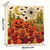 DIY Pre-Framed Halloween Pumpkin Button Art Canvas Kit