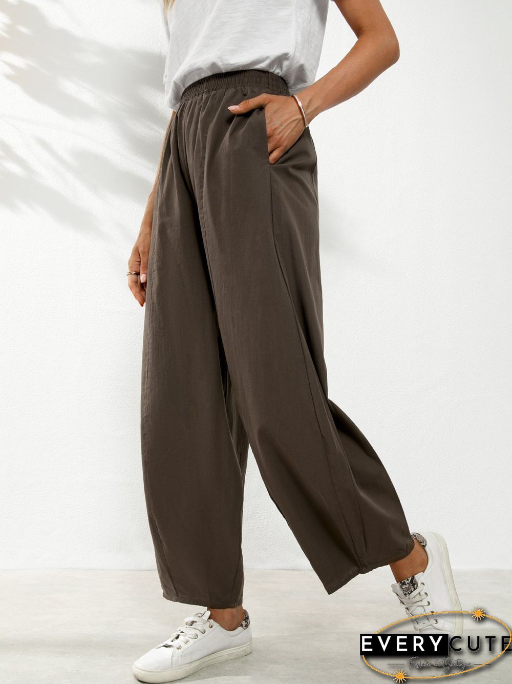 Plain Cotton Shift Pants