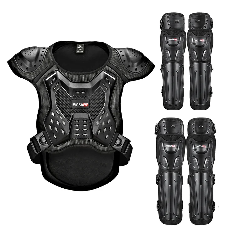 Adult's Off-road Motorcycle Protector Gear Set Racing Armor Knee Elbow Guards