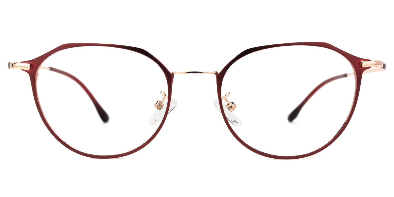 Talbot Rot Geometrisch Brille  Rot