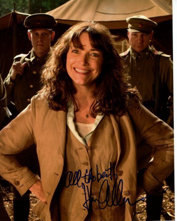 KAREN ALLEN signed RAIDERS OF THE LOST ARK INDIANA JONES MARION RAVENWOOD Photo Poster painting