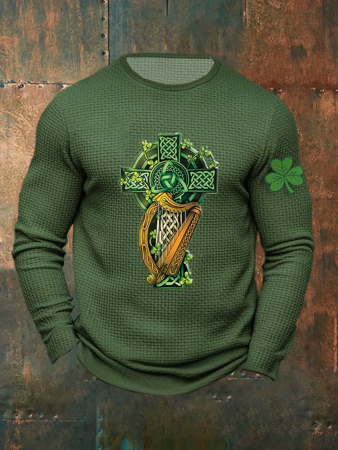 Men's St. Patrick's Day Waffle T-shirt  socialshop