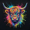 (Multi-Style)Colorful Neon Animals Collection-14CT Stamped/Counted Cross Stitch 30*30cm