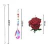 Roter Rosen-Sonnenfänger - 5D DIY Craft Anhänger