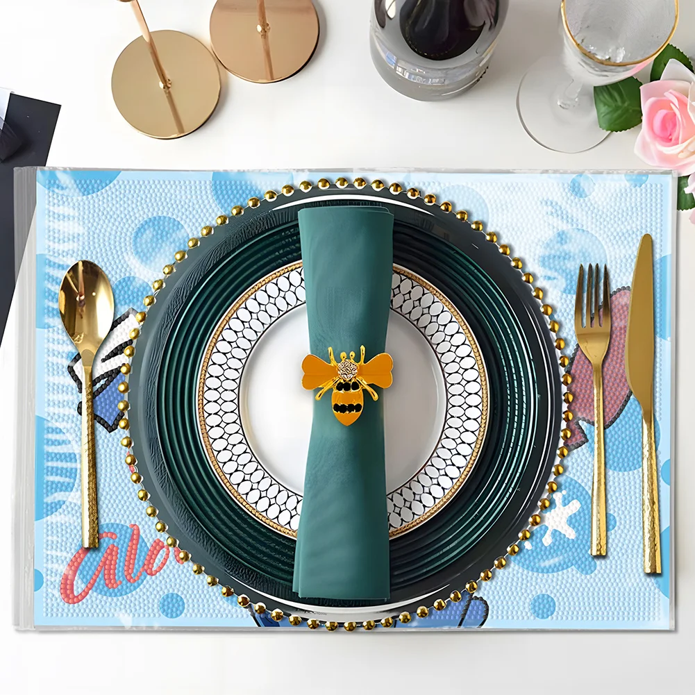 DIY Stitch Diamond Painting Placemat Diamond Crafts Projects for Kids Adults