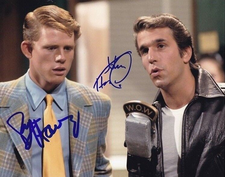 HENRY WINKLER & RON HOWARD Autographed Signed HAPPY DAYS Photo Poster paintinggraph - To John