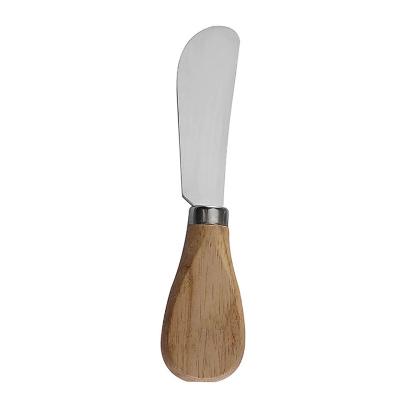 Stainless Steel Cheese Knife With Wooden Handle Suit Baking Tool Steak Knife Butter Butter Spatula Cheese Pizza Small Knife And Fork