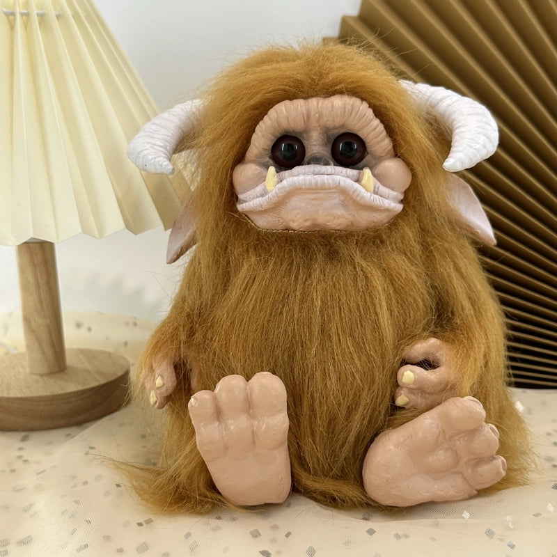 Independent Station Ludo Baby Doll From Maze Red Big Mouth Strange Animal Plush Doll Ornaments