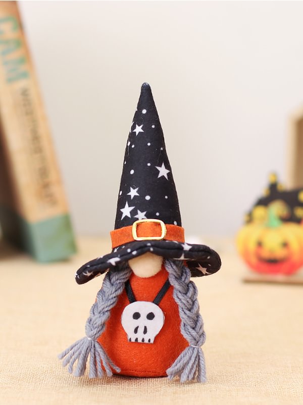 Halloween Plush Gnome Home Table Decorations Doll