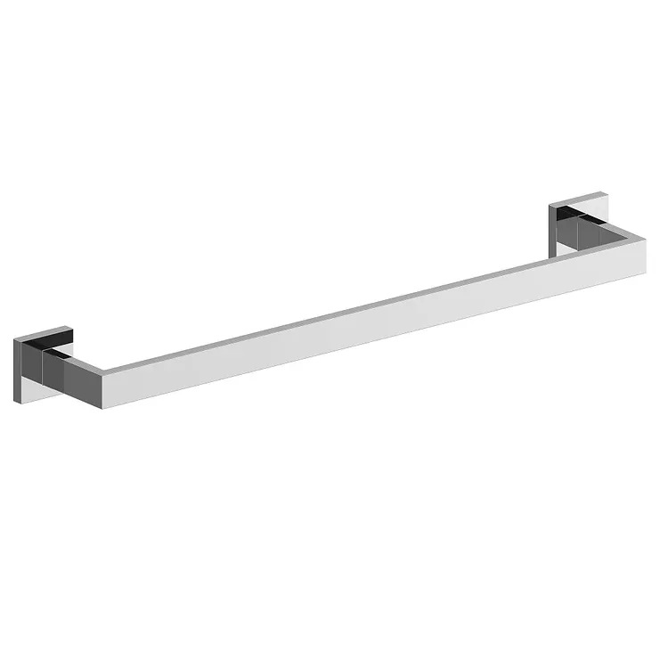 EVERSTEIN 23 13/16" Modern Square Single Towel Bar Polished Chrome