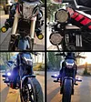 LED Motorcycle Driving Lights Round 2.5Inch LED Pod 90W 6000K 9000lm Off Road Light Spot Flash Combo Auxiliary Light Bar Work Light for ATV SUV Truck Boat Tractor