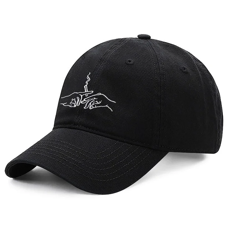 Smoke Embroidery Cotton Men Baseball CapWomen Hat Sport Visors Snapback Cap Breathable Outdoor Sun Hat Dropshipping