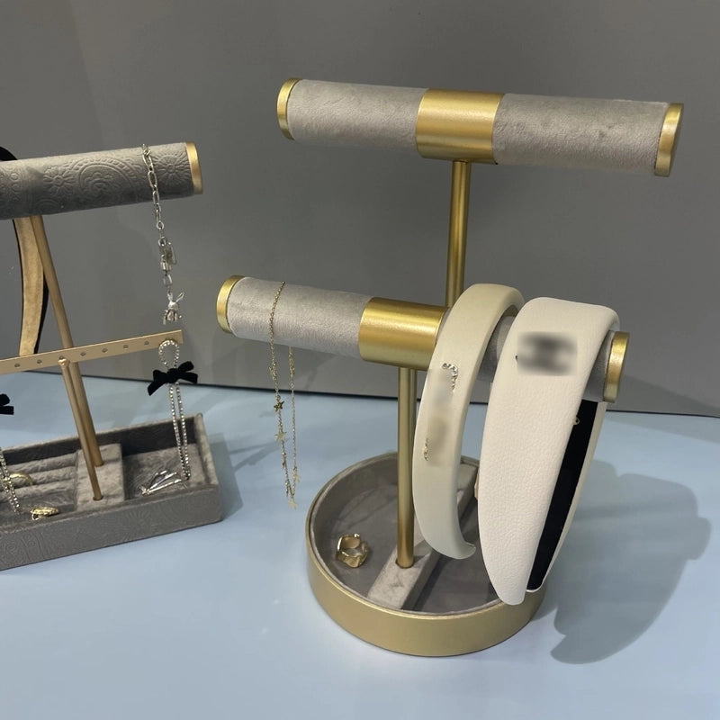 Minimalist Round Metal Spray Paint Jewelry Rack 1 Piece