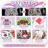 Crystal Butterfly Fringe Mask Special Shaped 5D DIY Partial Drill Diamonds Dots Gem Art Kits 11.81x15.75Inch Diamond Dots Paintings Diamonds Paintings Gem Art for Adults Beginners Home Decor