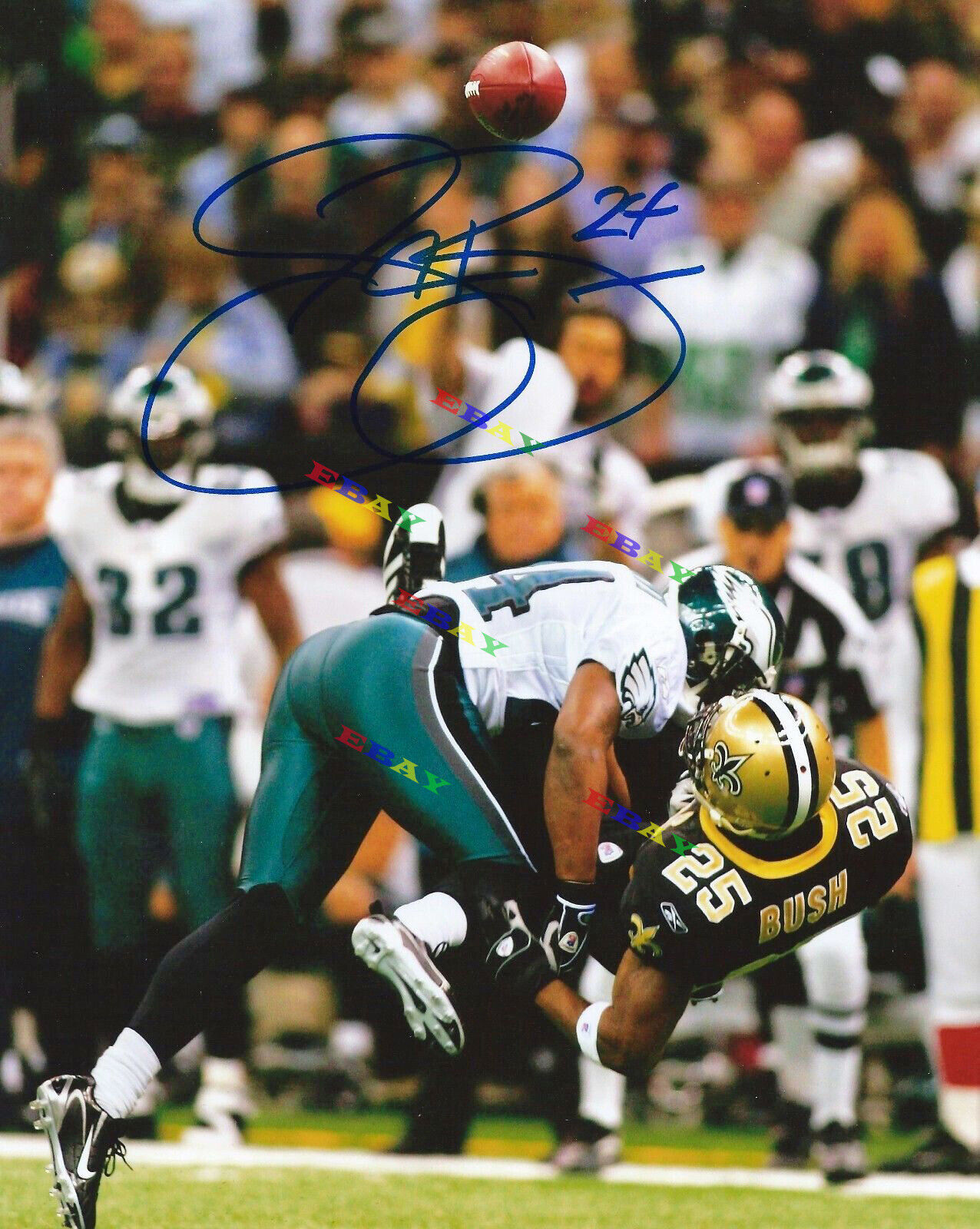 Sheldon Brown Philadelphia Eagles Signed 8x10autographed Photo Poster painting Reprint