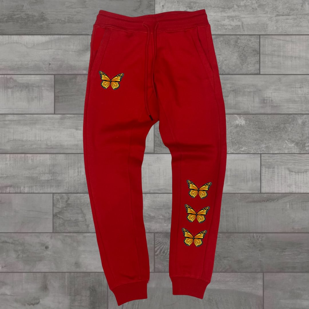 Fashion Butterfly Street Style Hip Hop Sweatpants Casual Pants
