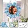 DIY Snowflake Special Shape Acrylic Diamond Painting Mirror