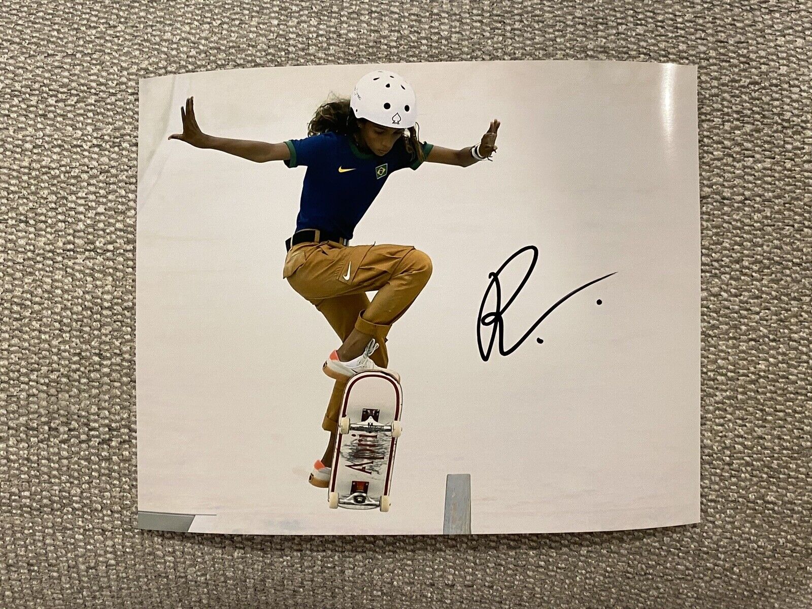 PROOF! RAYSSA LEAL Signed Autographed 8x10 Photo Poster painting Skateboarding Brasil Olympics