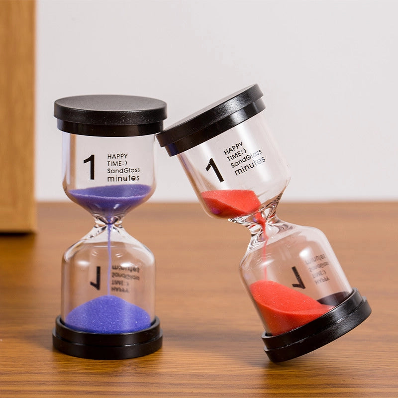 Black Cover Timer 1/3/5/10/15/20/30/45/60 Min Creative Gift Office Culture/hourglass/sand Timer4