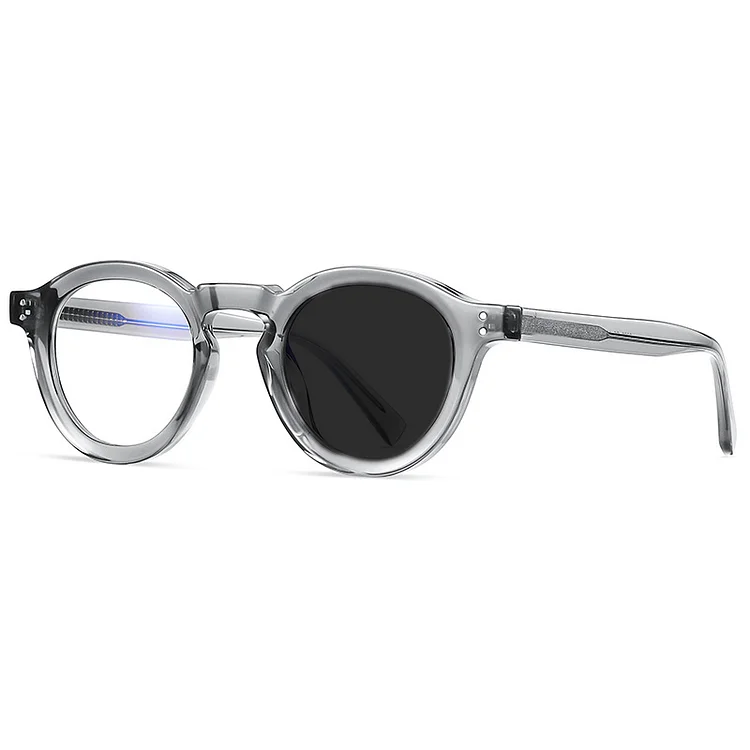 Brand Retro Anti Blue Light Photochromic Sunglasses Reading Glasses Women Men Prebyopia Eyeglasses Goggles Round Frame 0 to +6.0