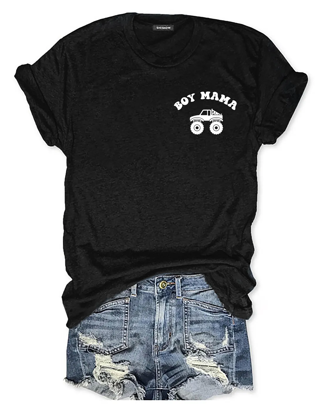 Boy Mama Monster Truck T-shirt